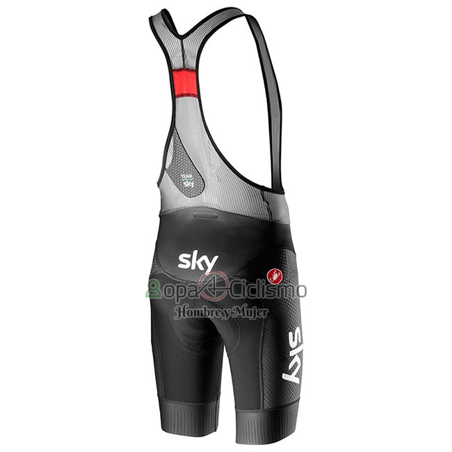 Sky Aero Ropa Ciclismo Culotte Corto 2019 Mangas Cortas Negro Azul